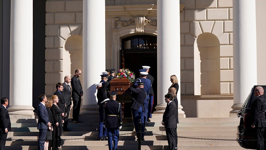 Rosalynn Carter coffin carried into church