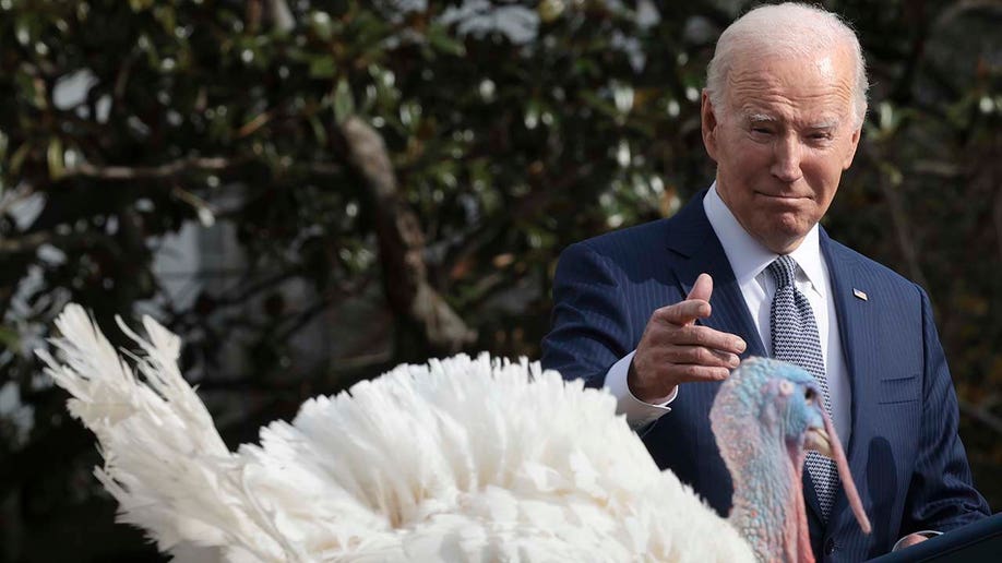 Biden with turkey