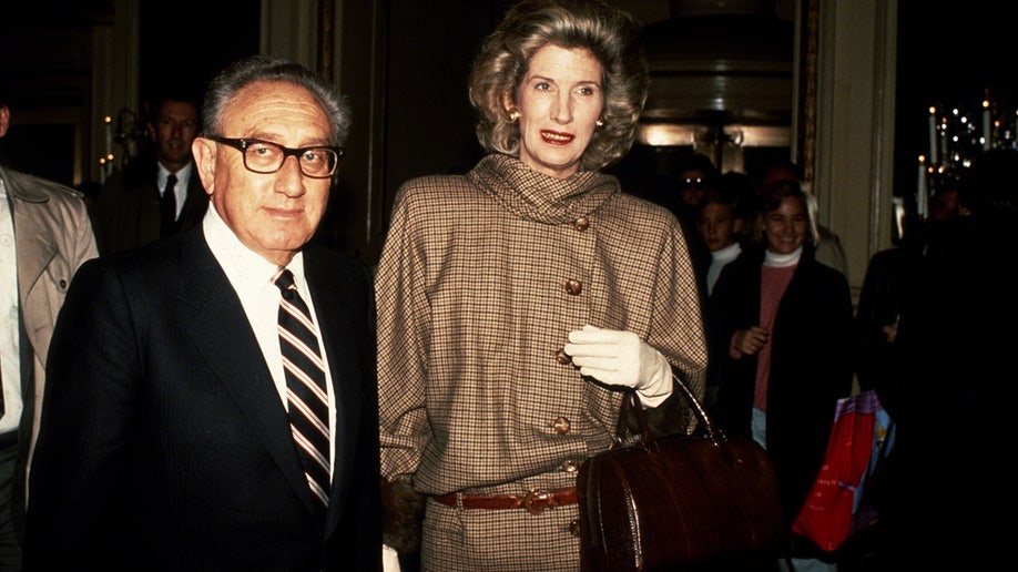 Henry Kissinger and wife Nancy Kissinger