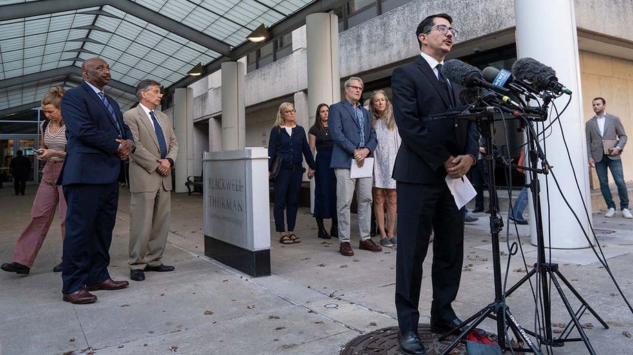 Travis County District Attorney Jose Garza gives a press conference following the sentencing of Kaitlin Armstrong