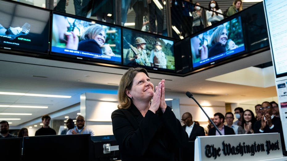 Sally Buzbee in Washington Post newsroom