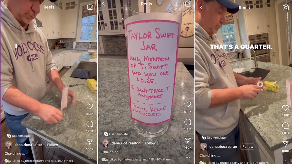 Couple’s viral ‘Taylor Swift Jar’ has wife paying a quarter whenever she mentions the star