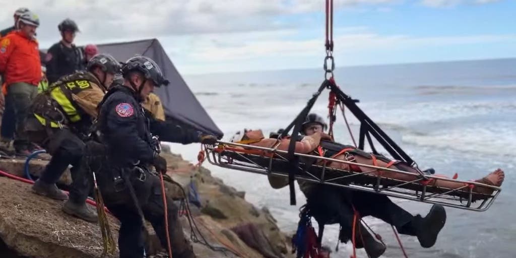 Man trapped for days in San Diego cliffside crevasse dramatically rescued - Vimarsana News