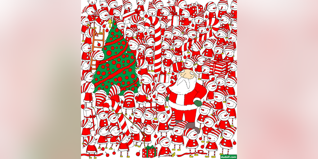 Holiday photo hunt: How fast can you find Santa's missing red hat? - Vimarsana News