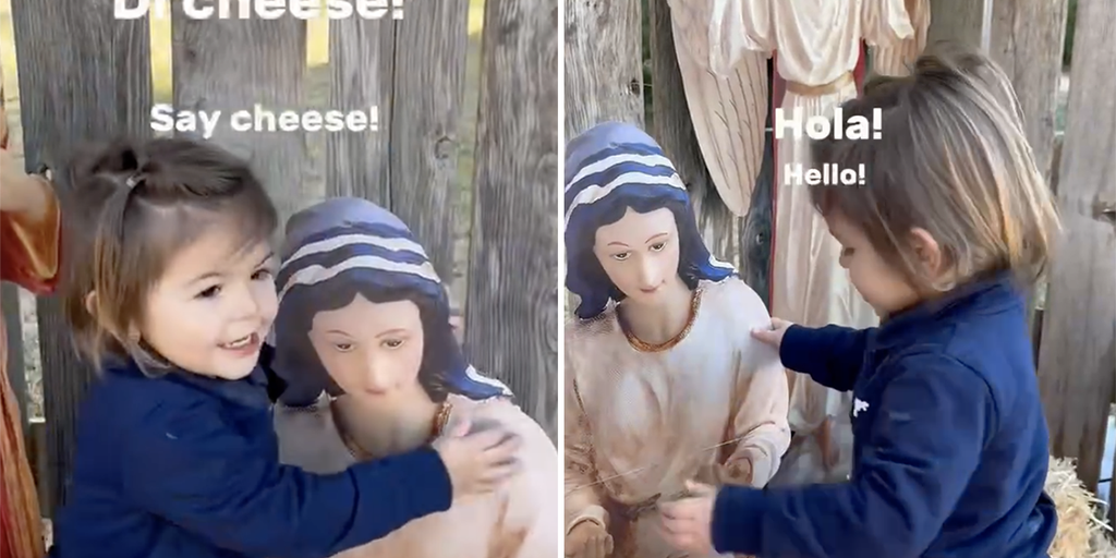 Texas toddler goes viral after sweet video of her greeting Virgin Mary and Baby Jesus reaches millions - Vimarsana News