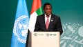 Zambia President Hakainde Hichilema speaks during a plenary session at the COP28 U.N. Climate Summit in Dubai, United Arab Emirates.