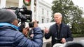 US President Joe Biden speaks to the press as he departs the White House in Washington, DC, on December 23, 2023. President Biden, First Lady Jill Biden and family are going to Camp David in Maryland, where they will remain through the Christmas holiday.