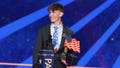 Preston Sharp receives the Young Patriot award atthe 2023 FOX Nation Patriot Awards at The Grand Ole Opry in Nashville, Tennessee, on Nov. 16, 2023.