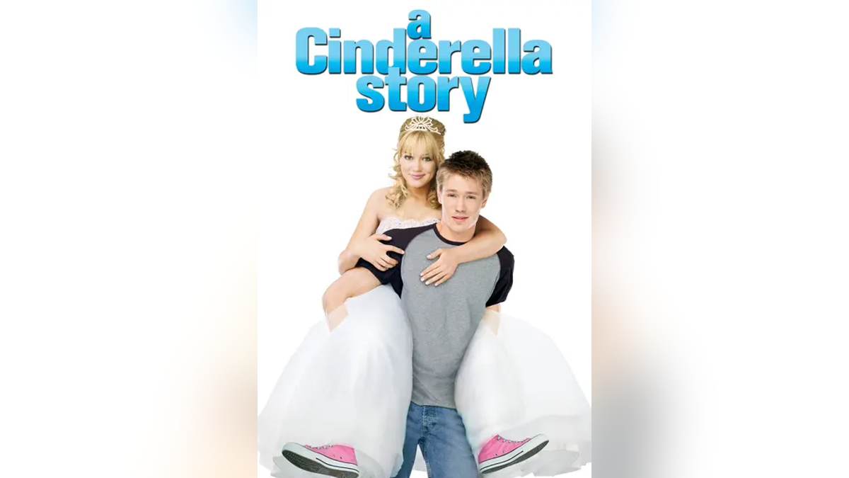 Hilary Duff and Chad Michael Murray on cover of "A Cinderella Story"