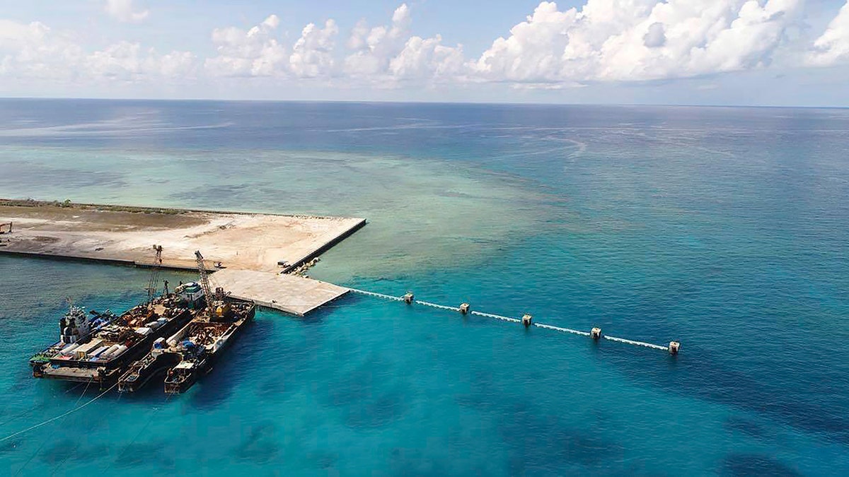 A pier at the island