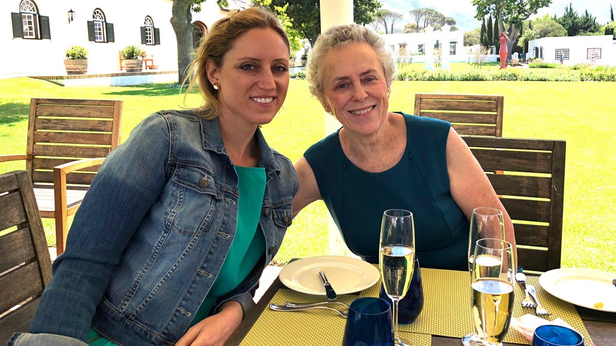 Sarah Depoian poses with her daughter Carolyn Bester