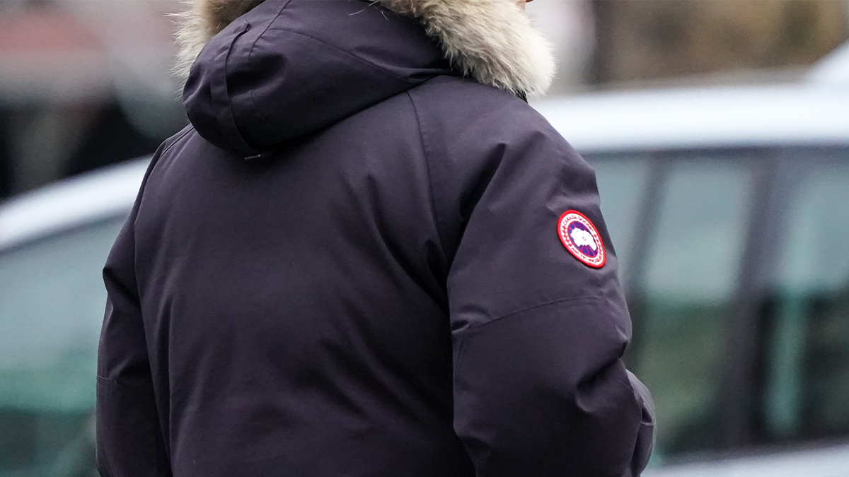 Canada Goose jacket on person