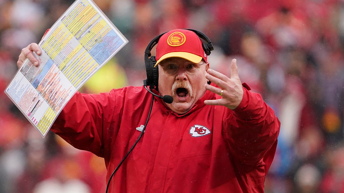 Andy Reid yells