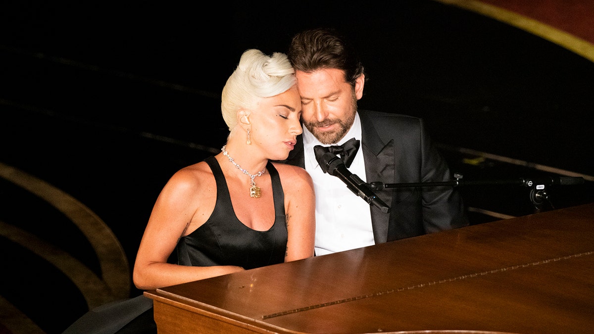 Bradley Cooper and Lady Gaga perform at the Oscars