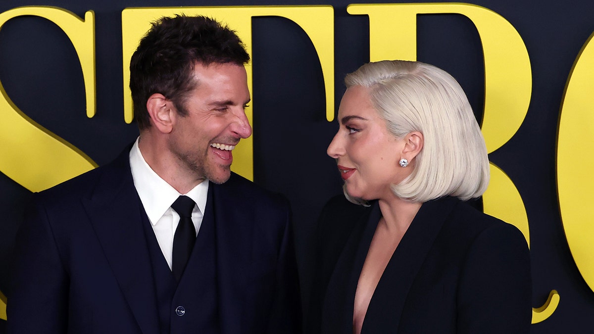 Bradley Cooper, Lady Gaga at "Maestro" premiere