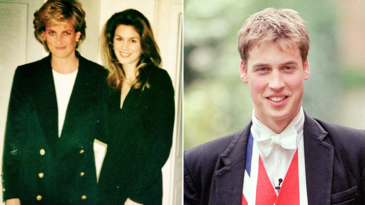 Cindy Crawford conheceu a princesa Diana quando William era adolescente