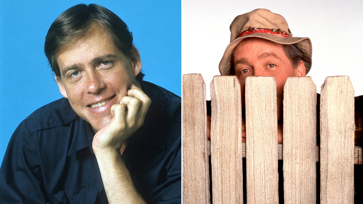 Earl Hindman in the 1970s and Earl Hindman behind the fence on Home Improvement