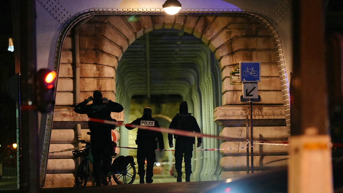 Paris stabbing scene