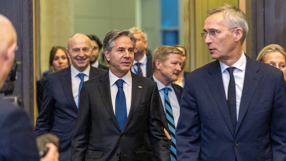 Stoltenberg and Blinken meet at NATO headquarters