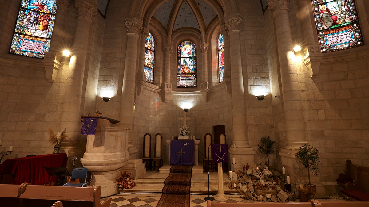 Una foto de la iglesia de Belén