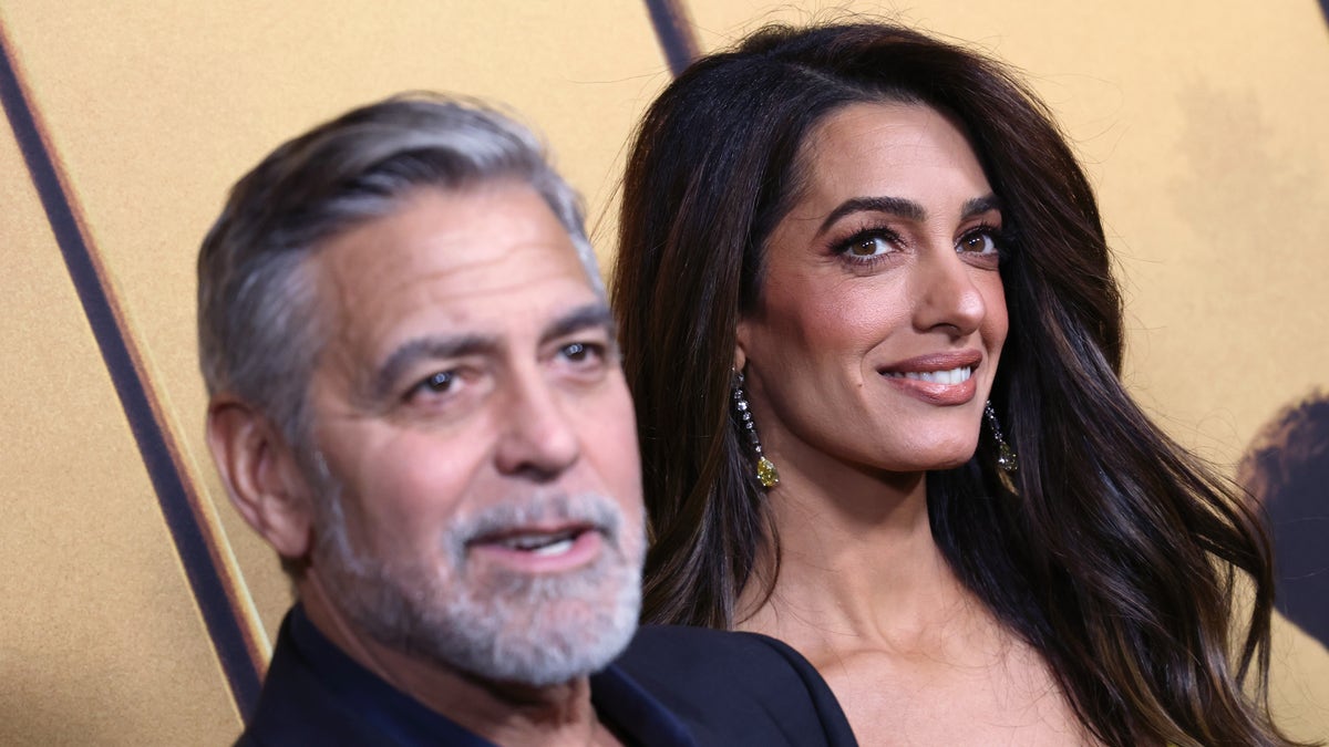 George Clooney and Amal Clooney red carpet