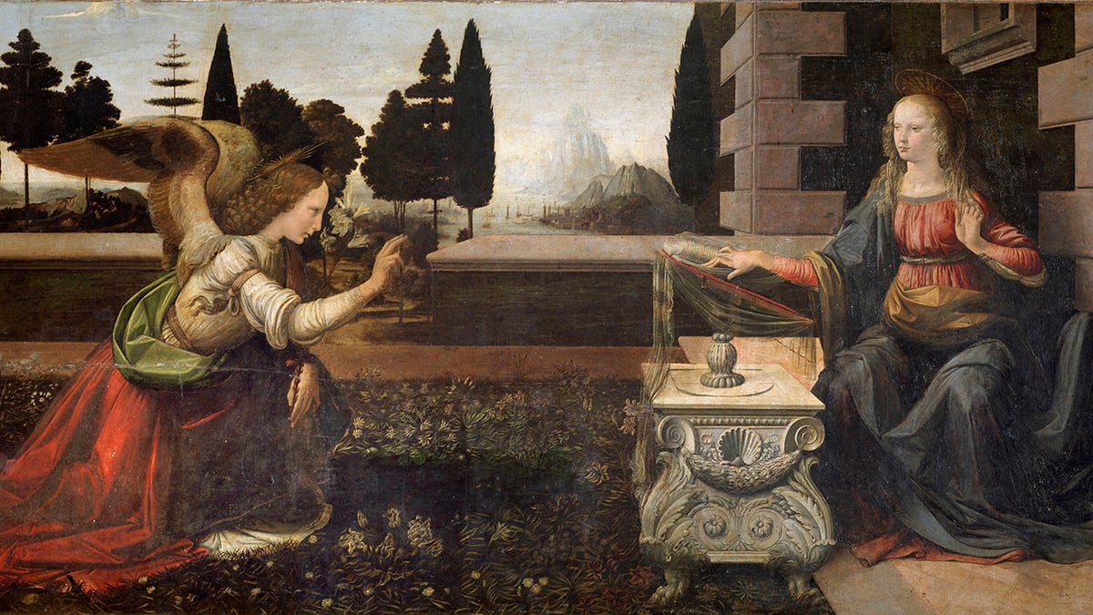 The Annunciation by da Vinci