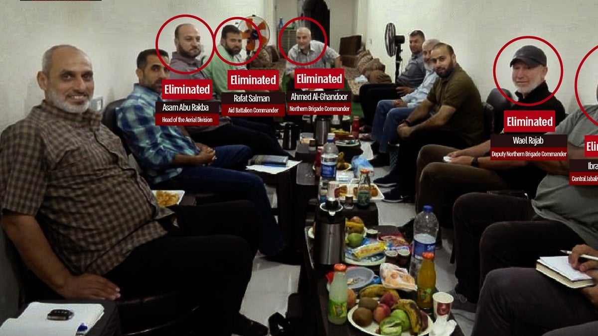 Israel Releases Image Of Eliminated Hamas Figures Enjoying Meal, Other ...