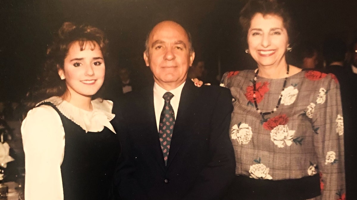 Anita with her parents, Alfredo and Sarah Byington.