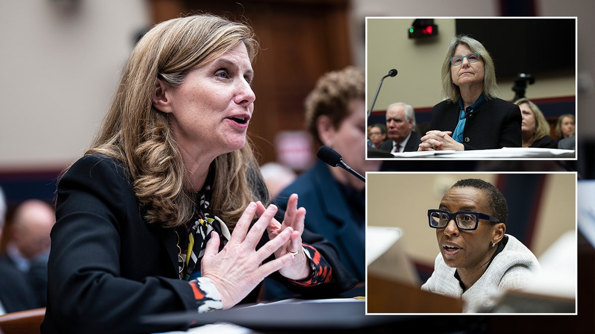 Harvard MIT and UPenn presidents during Congressional hearing