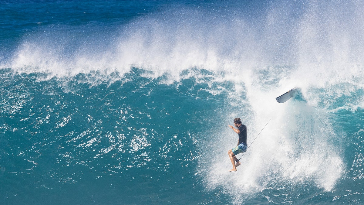 Joao Chianca wipes out