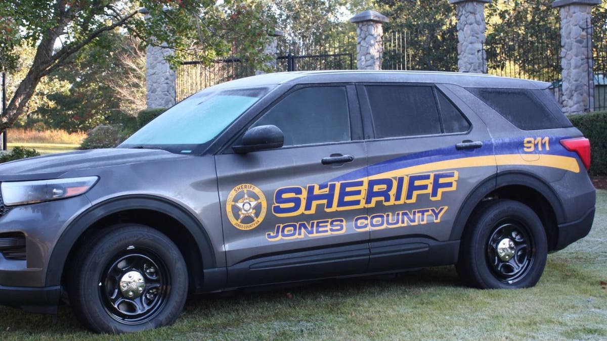 A parked A Jones County Sheriff's Office vehicle.