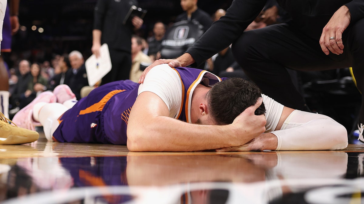 Jusuf Nurkic on the ground