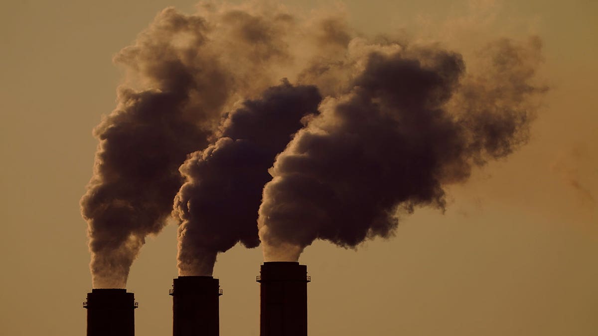 Emissions from smokestacks