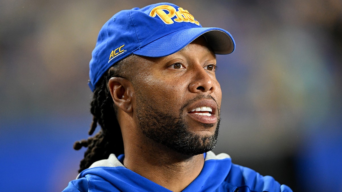Larry Fitzgerald at a Pitt game