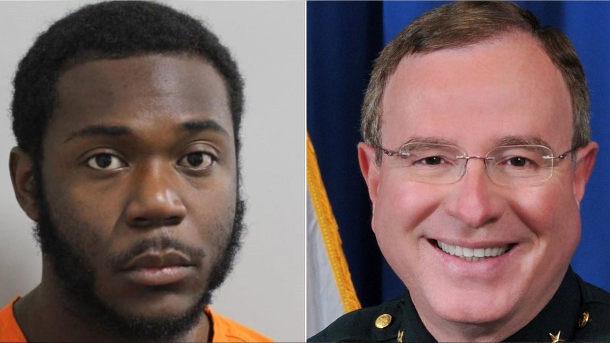 Mugshot of Tamari Lucas and image of Polk County Sheriff Grady Judd