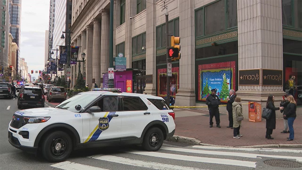 Philly PD outside Macy's
