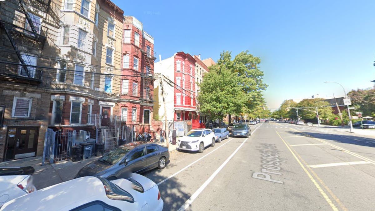 A Google image of where a man who headbutted an EMT worker lived