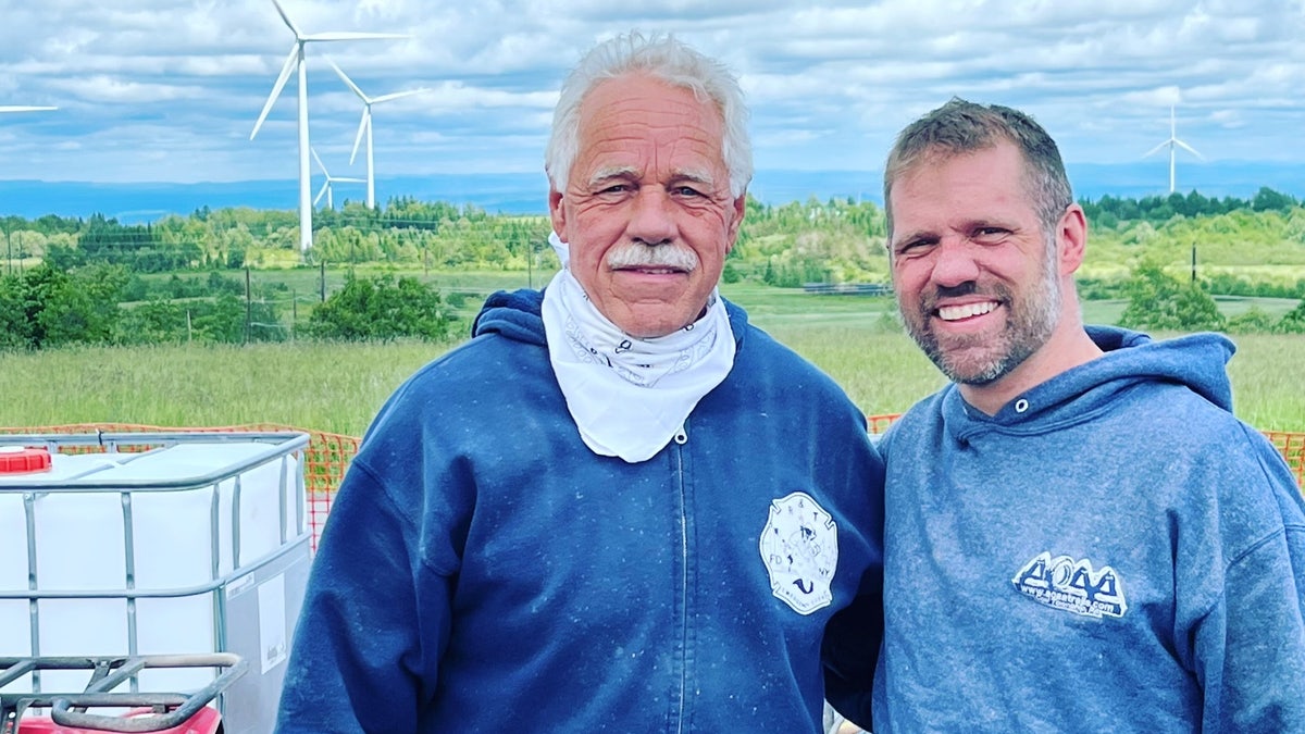 Mark Fenrich with father