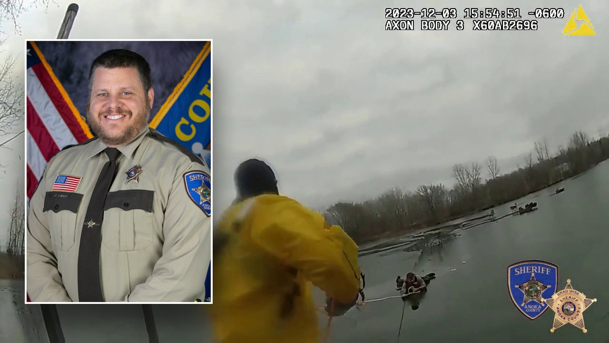 Minnesota deputy seen in ice rescue