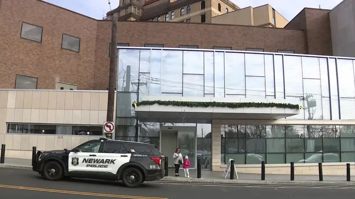 The front of Newark Beth Israel Hospital