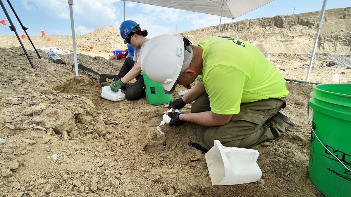 North Dakota Geological Survey workers