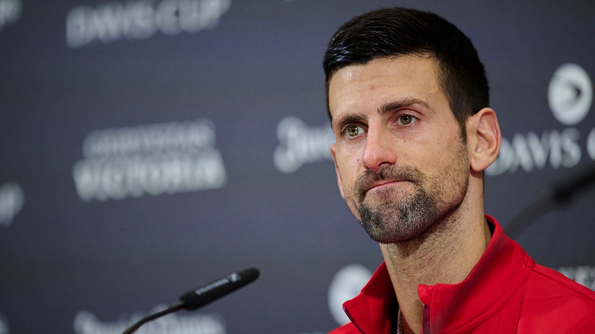 Novak Djokovic fields questions
