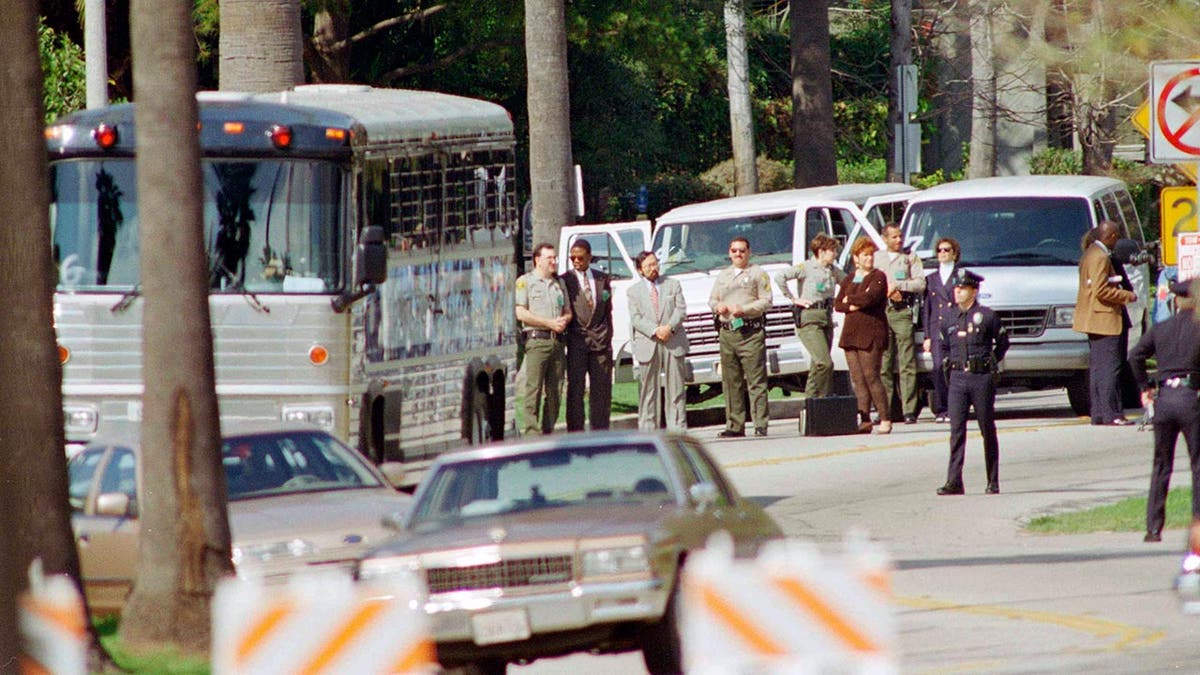 Jury outside scene of Nicole Brown Simpson murder