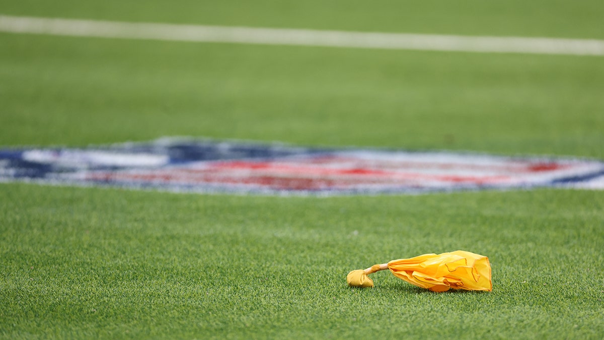 Penalty flags on Titans field