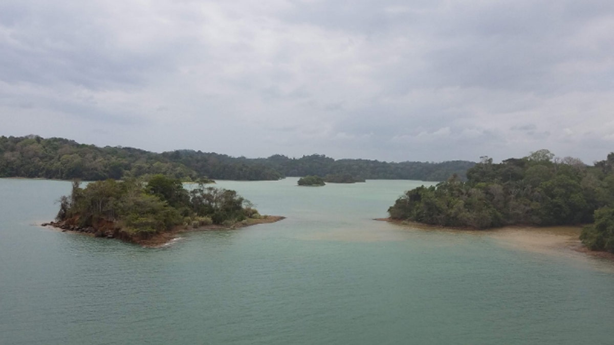 Distant view of Lake Gatun