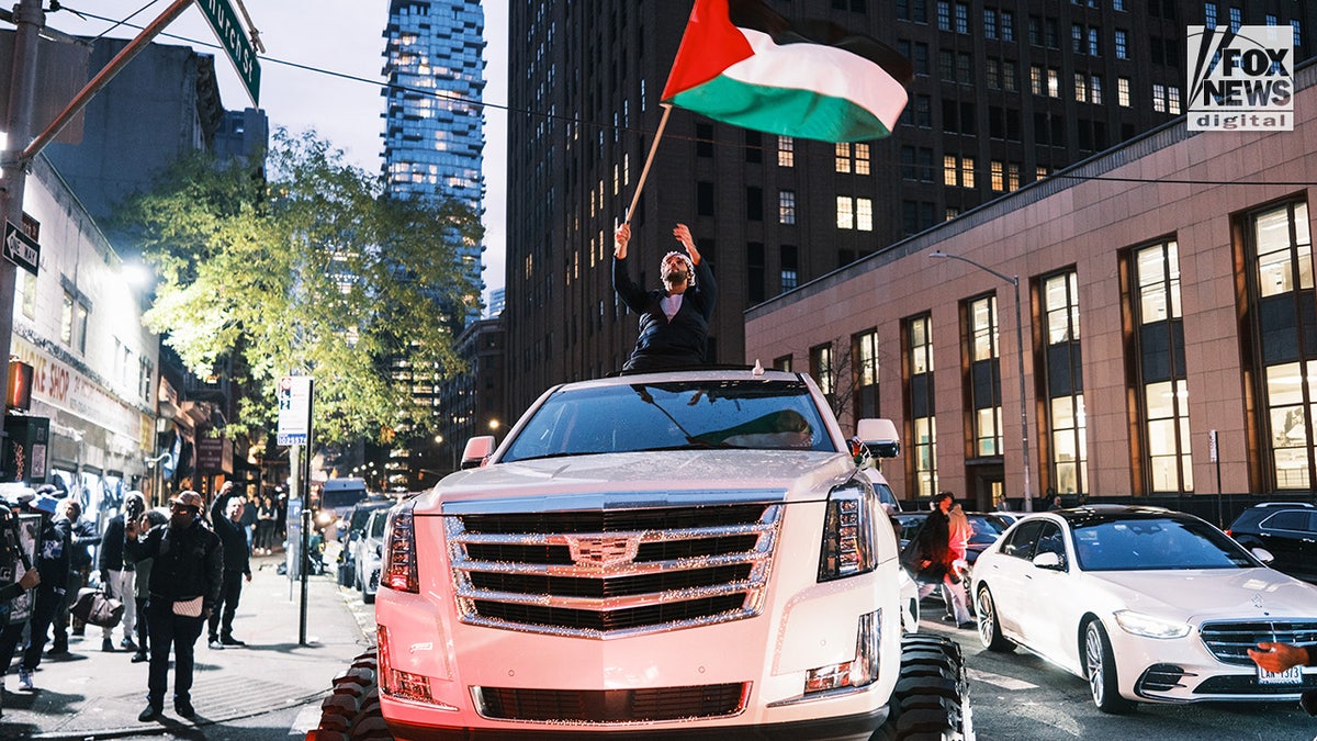 Pro Palestinian demonstratorsin NYC