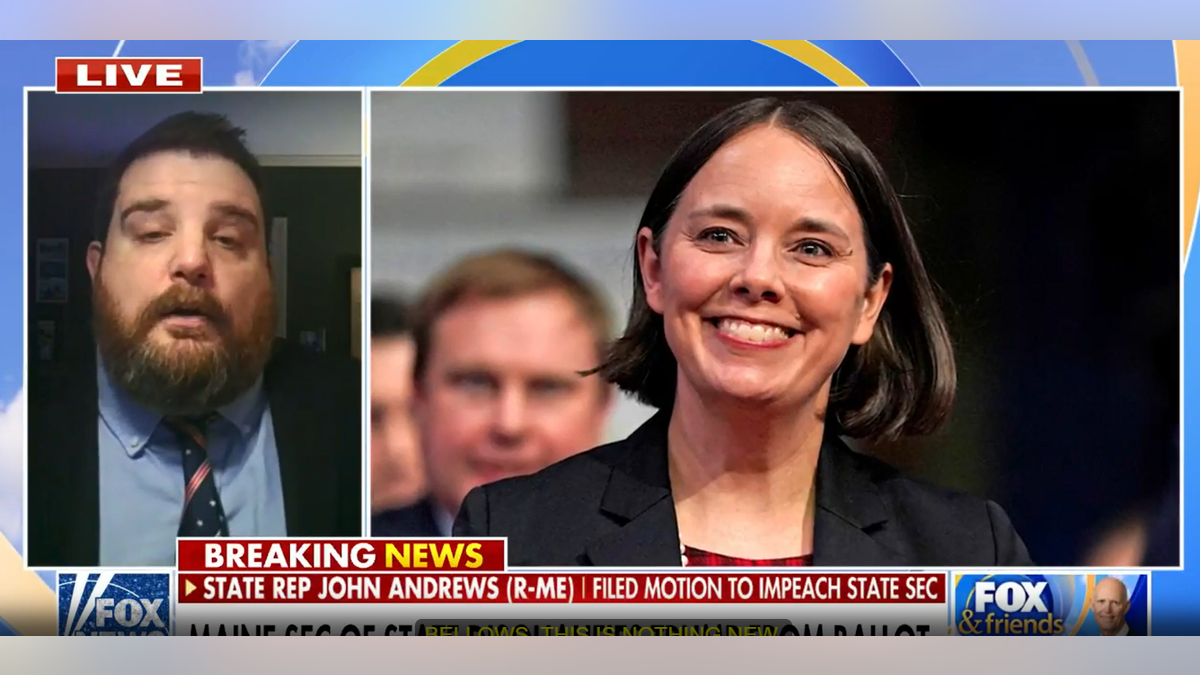 Maine GOP Rep. John Andrews and Maine Secretary of State Shenna Bellows