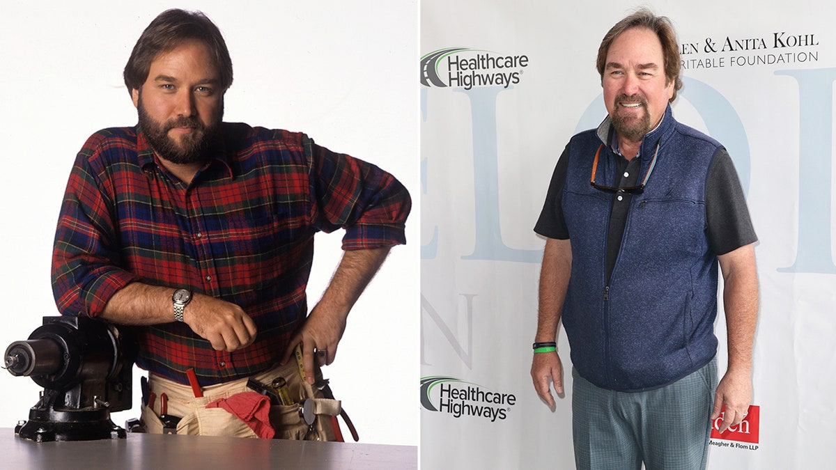 Richard Karn on the Home Improvement set and Richard Karn in 2023