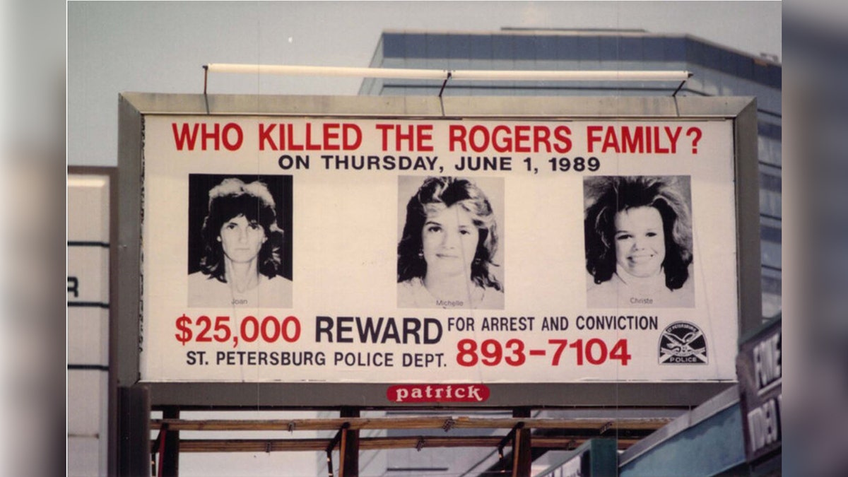 Billboard of the murdered Rogers women