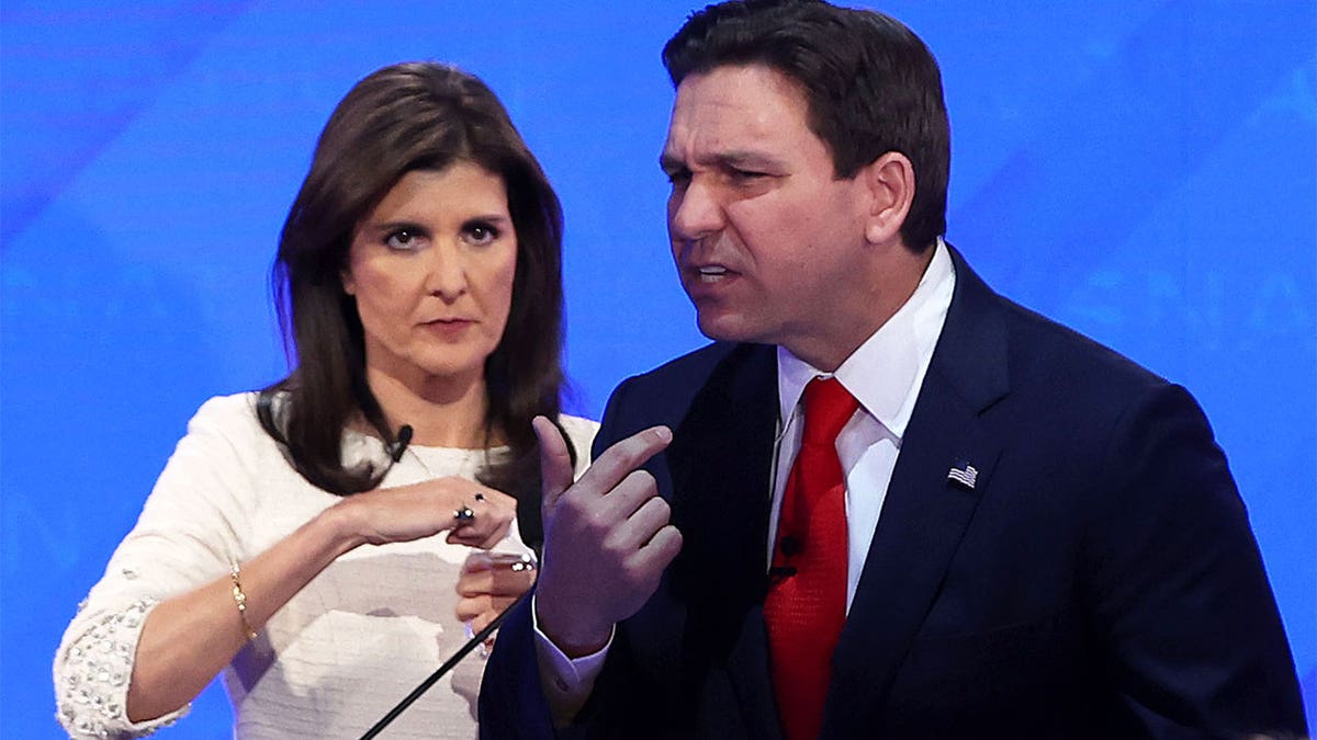 Ron DeSantis, Nikki Haley at debate